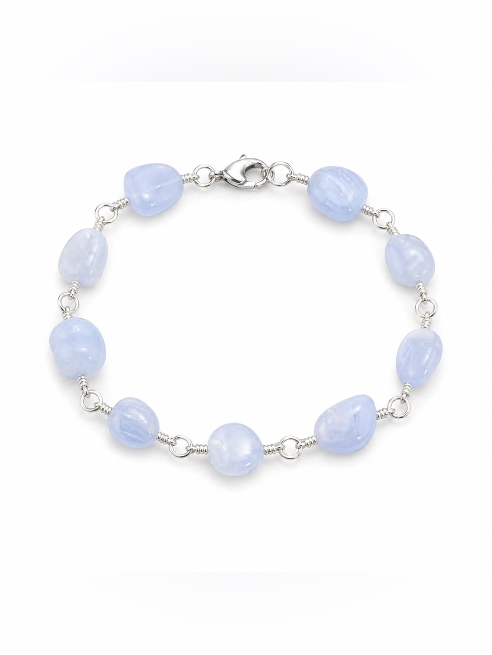 Handmade Blue Lace Agate Bracelet